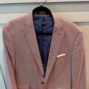 Zara Light Red Men's Casual Blazer. Size XL (USA 44).